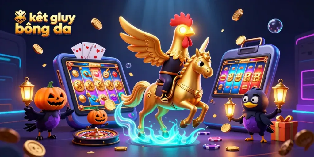 Experience kết quả bóng đá with dynamic casino-themed characters and vibrant game elements igniting excitement.
